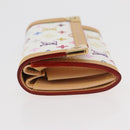 LOUIS VUITTON Multicolor Porte Monnaie Pla Münzbeutel Weiß M92657 Auth YKZ1168V-4