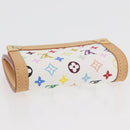 LOUIS VUITTON Multicolor Porte Monnaie Pla Münzbeutel Weiß M92657 Auth YKZ1168V-5