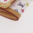 LOUIS VUITTON Multicolor Porte Monnaie Pla Münzbeutel Weiß M92657 Auth YKZ1168V-7