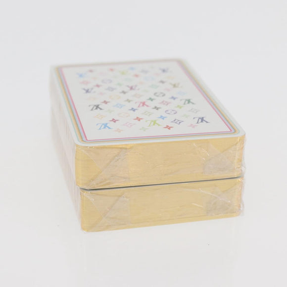 LOUIS VUITTON Multicolor Playing Cards Black White LV Auth YKZ1173