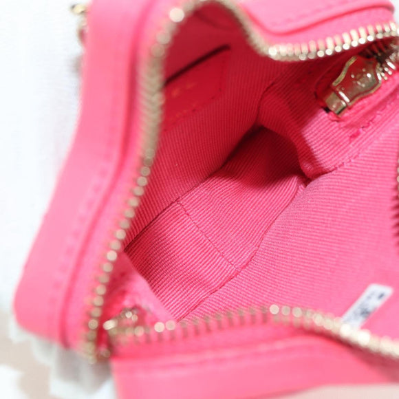CHANEL Matelasse Star Bag Charm Lamb Skin Pink Gold CC Auth YKZ1175SAM