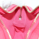 CHANEL Matelasse Star Bag Charm Lamb Skin Pink Gold CC Auth YKZ1175SAM-19