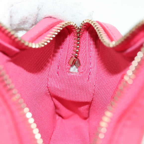 CHANEL Matelasse Star Bag Charm Lamb Skin Pink Gold CC Auth YKZ1175SAM