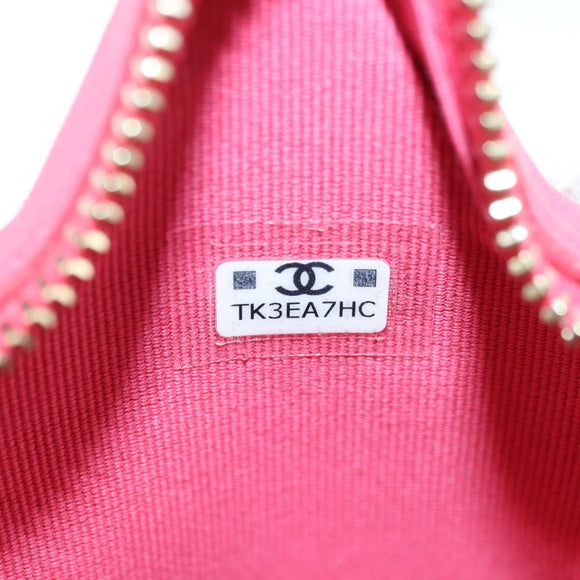 CHANEL Matelasse Star Bag Charm Lamb Skin Pink Gold CC Auth YKZ1175SAM