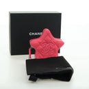 CHANEL Matelasse Star Bag Charm Lamb Skin Pink Gold CC Auth YKZ1175SAM-12