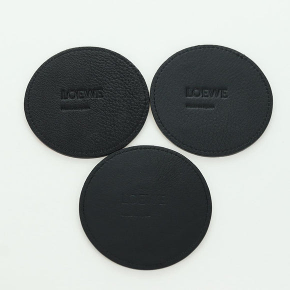 LOEWE Anagram Coaster Leather 6 Set Multicolor Auth YKZ1177M