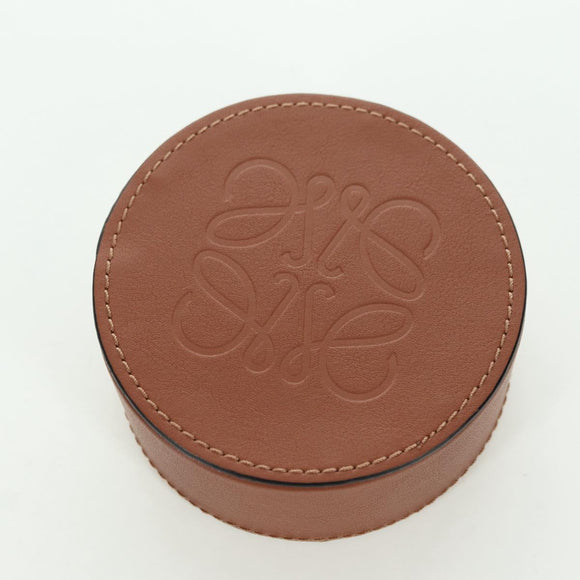 LOEWE Anagram Coaster Leather 6 Set Multicolor Auth YKZ1177M