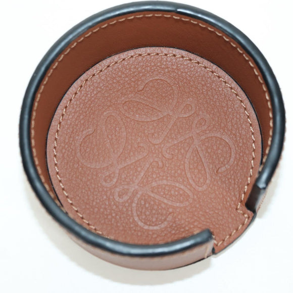 LOEWE Anagram Coaster Leather 6 Set Multicolor Auth YKZ1177M