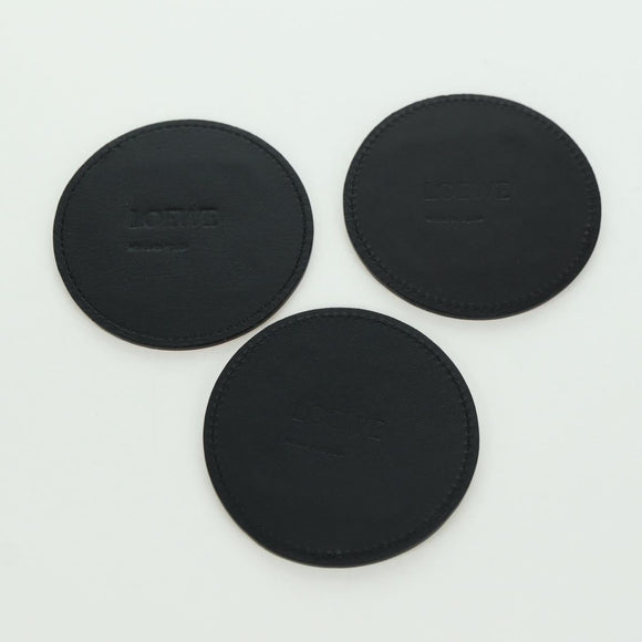 LOEWE Anagram Coaster Leather 6 Set Multicolor Auth YKZ1177M