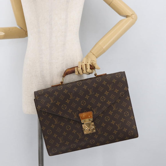 LOUIS VUITTON Monogram Serviette Conseiller Aktenkoffer M53331 LV Auth YKZ118