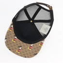 GUCCI Disney Mickey Mouse Cap Micro GG Supreme PVC Beige 602979 Auth YKZ1180SM-10