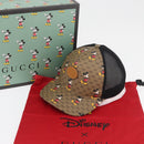 GUCCI Disney Mickey Mouse Cap Micro GG Supreme PVC Beige 602979 Auth YKZ1180SM-12