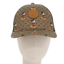 GUCCI Disney Mickey Mouse Cap Micro GG Supreme PVC Beige 602979 Auth YKZ1180SM-13