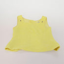 CHANEL Jacket Skirt Setup Wool Yellow CC Auth YKZ1185SAV-13