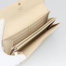 LOUIS VUITTON Damier Azur Portefeuille Sarah Long Wallet N61735 LV Auth YKZ1187-8