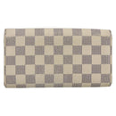 LOUIS VUITTON Damier Azur Portefeuille Sarah Long Wallet N61735 LV Auth YKZ1187-2