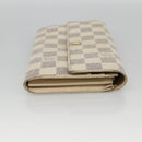 LOUIS VUITTON Damier Azur Portefeuille Sarah Long Wallet N61735 LV Auth YKZ1187-4