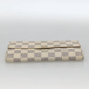 LOUIS VUITTON Damier Azur Portefeuille Sarah Long Wallet N61735 LV Auth YKZ1187-6