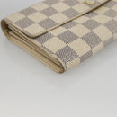 LOUIS VUITTON Damier Azur Portefeuille Sarah Long Wallet N61735 LV Auth YKZ1187-14