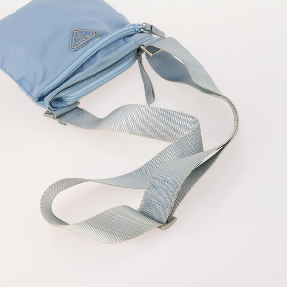PRADA Shoulder Bag Nylon 2 Set Light Blue Auth YKZ1188