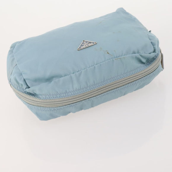 PRADA Shoulder Bag Nylon 2 Set Light Blue Auth YKZ1188