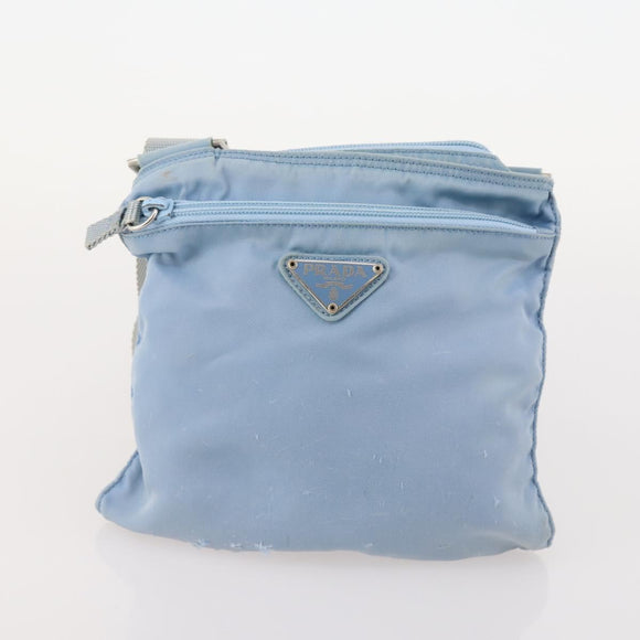 PRADA Shoulder Bag Nylon 2 Set Light Blue Auth YKZ1188