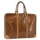 LOUIS VUITTON Monogram Vernis Van Damme Hand Bag Bronze M91125 LV Auth YKZ119-1