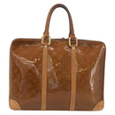 LOUIS VUITTON Monogram Vernis Van Damme Hand Bag Bronze M91125 LV Auth YKZ119-2
