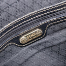 FENDI Zucca Canvas Boston Bag Brown Black Auth YKZ1193-18