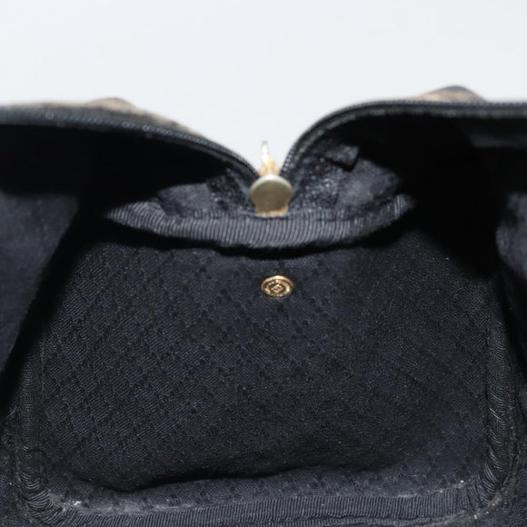 FENDI Zucca Canvas Boston Bag Brown Black Auth YKZ1193