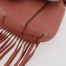 GUCCI Bamboo Shoulder Bag Leather Pink Gold Auth YKZ1198V-14