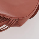 GUCCI Bamboo Shoulder Bag Leather Pink Gold Auth YKZ1198V-16