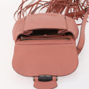 GUCCI Bamboo Shoulder Bag Leather Pink Gold Auth YKZ1198V-20