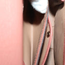 GUCCI Bamboo Shoulder Bag Leather Pink Gold Auth YKZ1198V-24