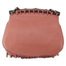 GUCCI Bamboo Shoulder Bag Leather Pink Gold Auth YKZ1198V-2