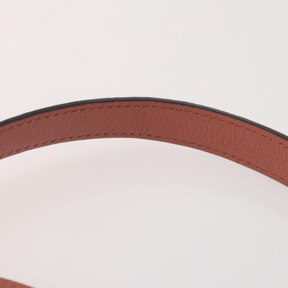 GUCCI Bamboo Shoulder Bag Leather Pink Gold Auth YKZ1198V