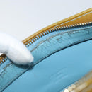 LOUIS VUITTON Monogram Vernis Houston Hand Bag Baby Blue M91005 LV Auth YKZ121-10