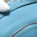 LOUIS VUITTON Monogram Vernis Houston Hand Bag Baby Blue M91005 LV Auth YKZ121-19