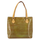 LOUIS VUITTON Monogram Vernis Houston Hand Bag Baby Blue M91005 LV Auth YKZ121-13