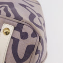 LOUIS VUITTON Cruise line Taicienne GM Bag Canvas Purple M95681 LV Auth YKZ1211-14
