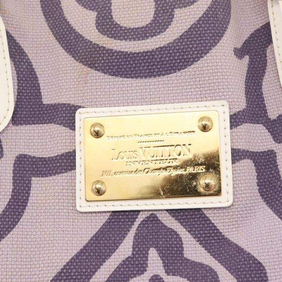 LOUIS VUITTON Cruise line Taicienne GM Bag Canvas Purple M95681 LV Auth YKZ1211