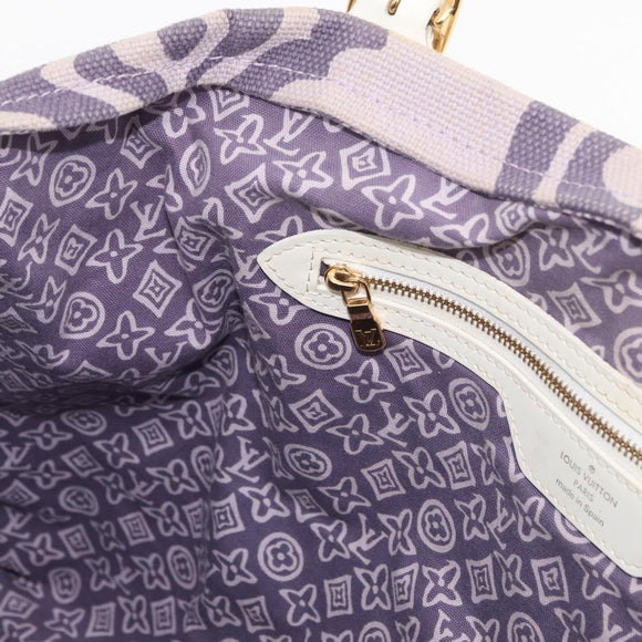 LOUIS VUITTON Cruise line Taicienne GM Bag Canvas Purple M95681 LV Auth YKZ1211