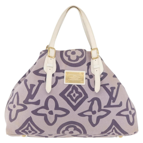 LOUIS VUITTON Cruise line Taicienne GM Bag Canvas Purple M95681 LV Auth YKZ1211