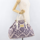 LOUIS VUITTON Cruise line Taicienne GM Bag Canvas Purple M95681 LV Auth YKZ1211-22