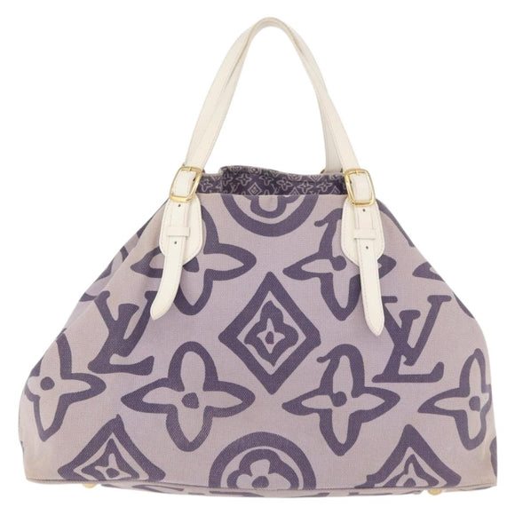 LOUIS VUITTON Cruise line Taicienne GM Bag Canvas Purple M95681 LV Auth YKZ1211