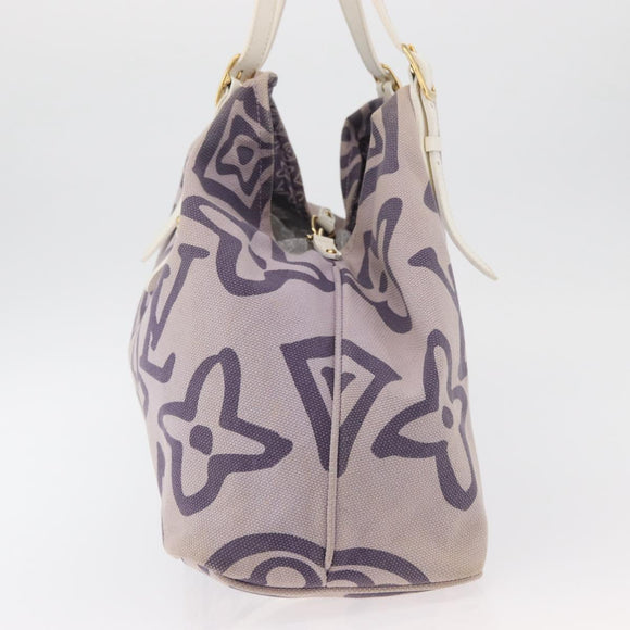 LOUIS VUITTON Cruise line Taicienne GM Bag Canvas Purple M95681 LV Auth YKZ1211