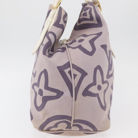 LOUIS VUITTON Cruise line Taicienne GM Bag Canvas Purple M95681 LV Auth YKZ1211