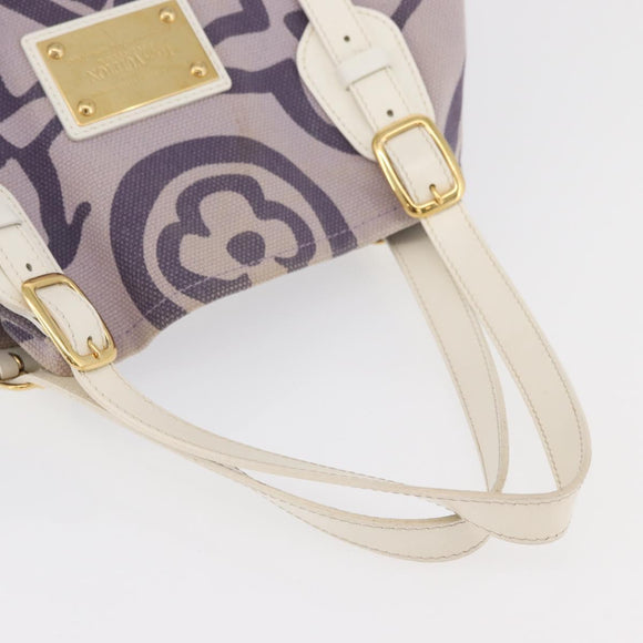 LOUIS VUITTON Cruise line Taicienne GM Bag Canvas Purple M95681 LV Auth YKZ1211
