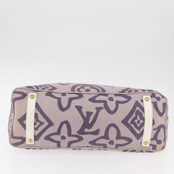 LOUIS VUITTON Cruise line Taicienne GM Bag Canvas Purple M95681 LV Auth YKZ1211