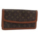 LOUIS VUITTON Monogram Pochette Dam PM Clutch Bag M51812 LV Auth YKZ1212-1